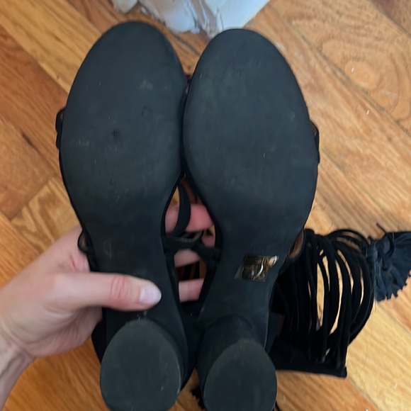 Jeffrey Campbell Despina Black Suede Heel size 8.5 - Picture 4 of 5